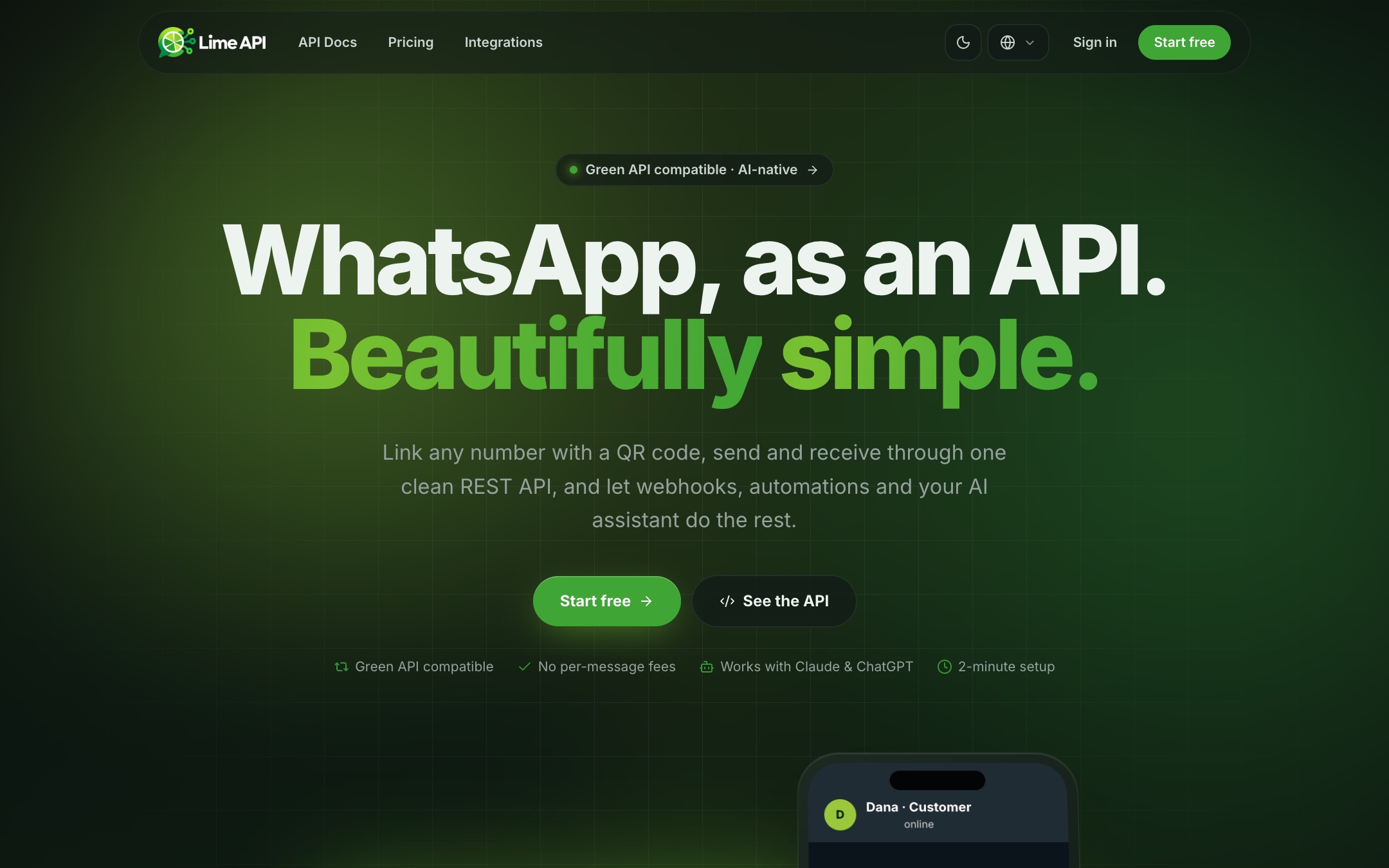 Lime API: WhatsApp API Platform